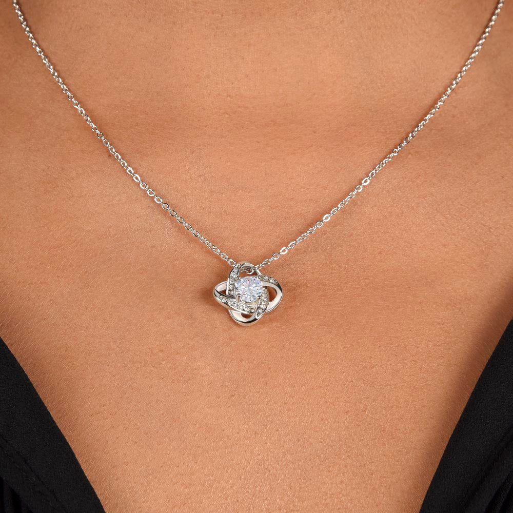 Christmas Love Knot Necklace, To My Beautiful Wife