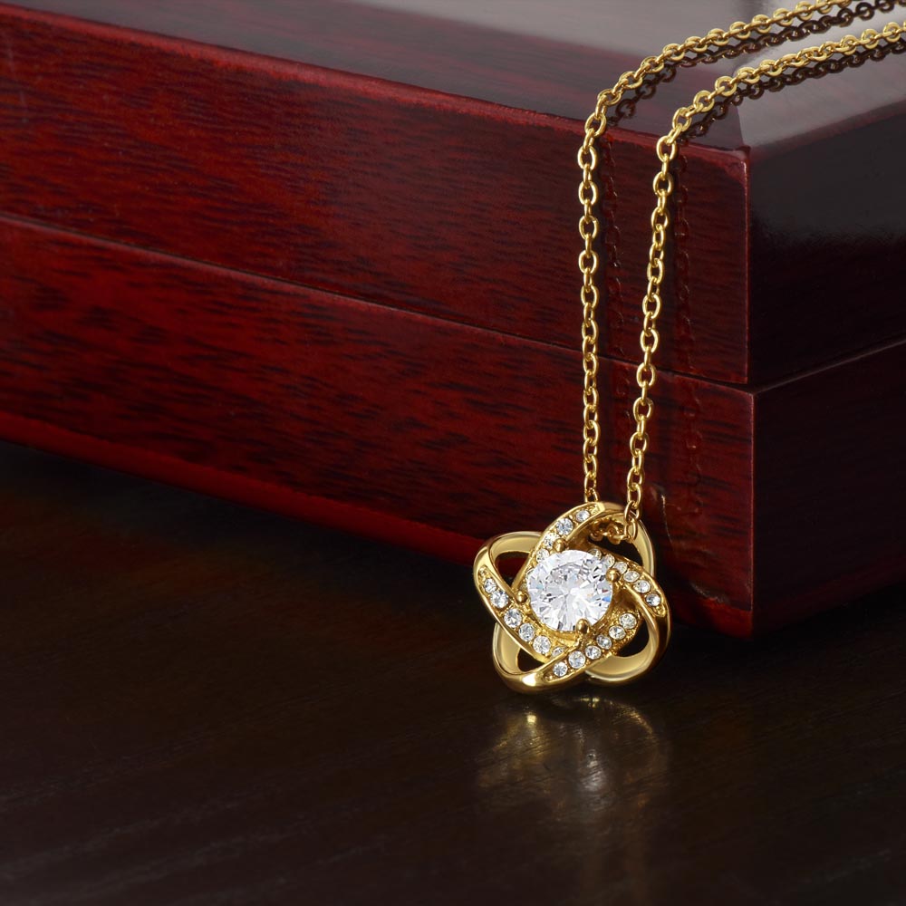 Christmas Love Knot Necklace, To My Beautiful Wife