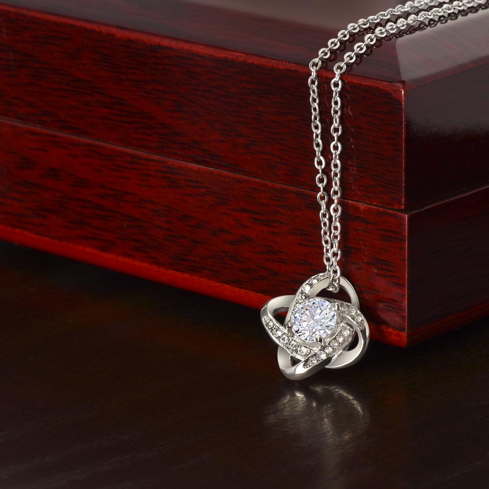 Christmas Love Knot Necklace, To My Beautiful Wife